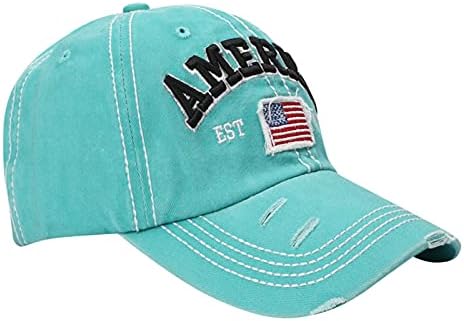 דגל כובעי שמש שטופים וכובעים עם כובעי משאיות אמריקאיות לגברים שחוקים כובעי בייסבול חיצוניים ספורט בייסבול
